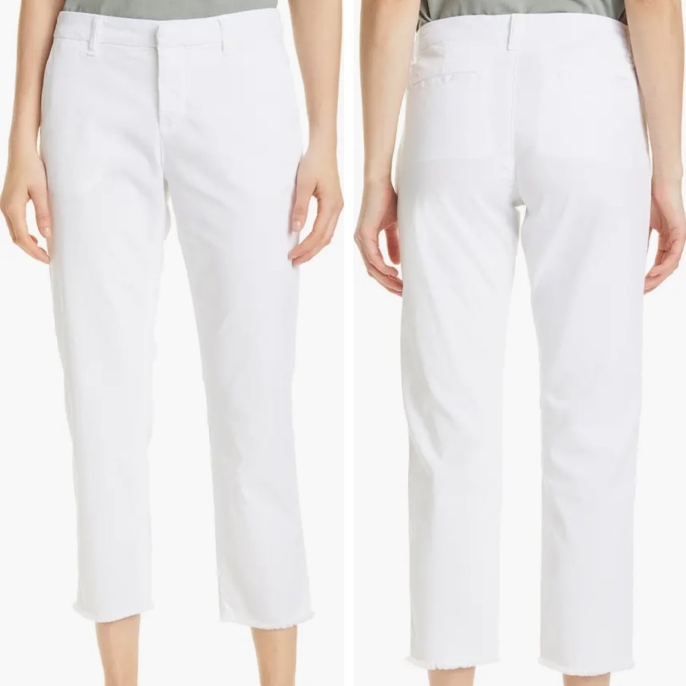 NEW! Frank & eileen kinsale Stretch Cotton Chino Pants, WHITE SIZE 12